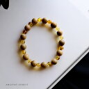 琥珀 (こはく) /バーマイト×沈香 ブレスレット『ANCIENT FOREST』(内周15.5cm) ミャンマー産コハク 希少 アンバー 幻の琥珀 白亜紀 ナチュラルレッドバーマイト Natural Red Burmite コレクション【送料無料】