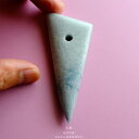 【さざれし工房】 翡翠 (ヒスイ) 大珠「大鋒 稲谷菖蒲」糸魚川 小滝産翡翠 (76.4mm/ブルーグレー翡翠) 日本製 手作り 希少 国産天然ひすい 一点物 無着色 ジェダイト 硬玉 5月誕生石 国石 パワーストーン お守り まがたま ギフト プレゼント 縁起物 【送料無料】