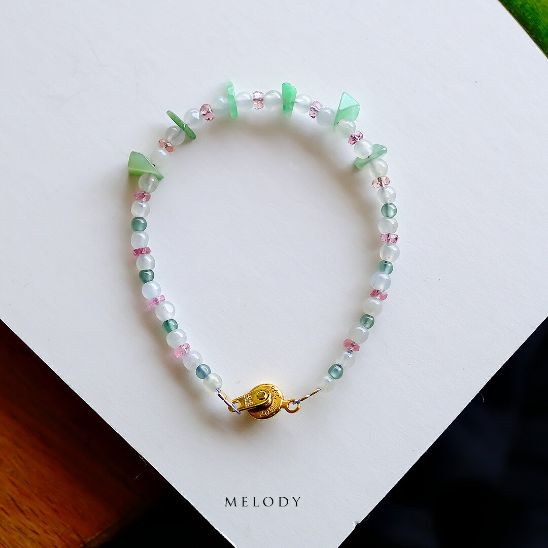 翡翠丸玉ブレスレット『MELODY...