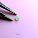 翡翠 (ヒスイ) ルース ( 0.63ct ) 『ICE HALO』アイシーグリーン翡翠 ラウンドカボション 希少 一点物 高品質 ミャンマー産天然ひすい ジェ...