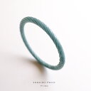 翡翠 (ひすい) バングル『SORAIRO TWIST』( 円形 / 内径59.3mm ) アイシーブルー翡翠 ツイストデザイン彫刻 一点物 希少 高品質 無着色 グアテマラ産天然ヒスイ ナチュラルジェダイト 硬玉 お守り 5月誕生石 国石 プレゼント 誕生日 【鑑別書作成無料】【送料無料】