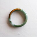 翡翠(ひすい)バングル『HISTORY』(円形/内径57.4mm) ダークブルーグリーン&ブラウン翡翠一点物 希少 高品質 無着色 グアテマラ産天然ヒスイ ナチュラルジェダイト 硬玉 天然石 パワーストーン お守り 5月誕生石 国石 ギフト プレゼント 誕生日【鑑別書無料】【送料無料】