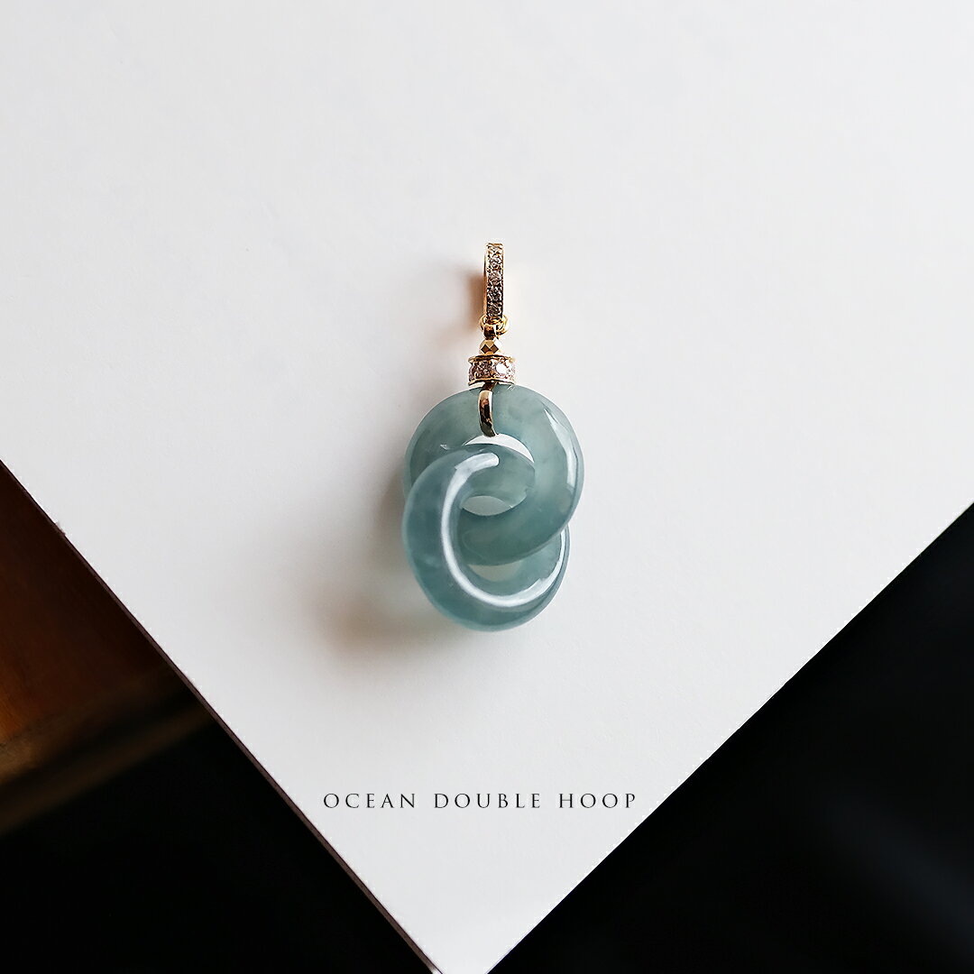 翡翠玉璧×ダイヤモンド×K18YG...