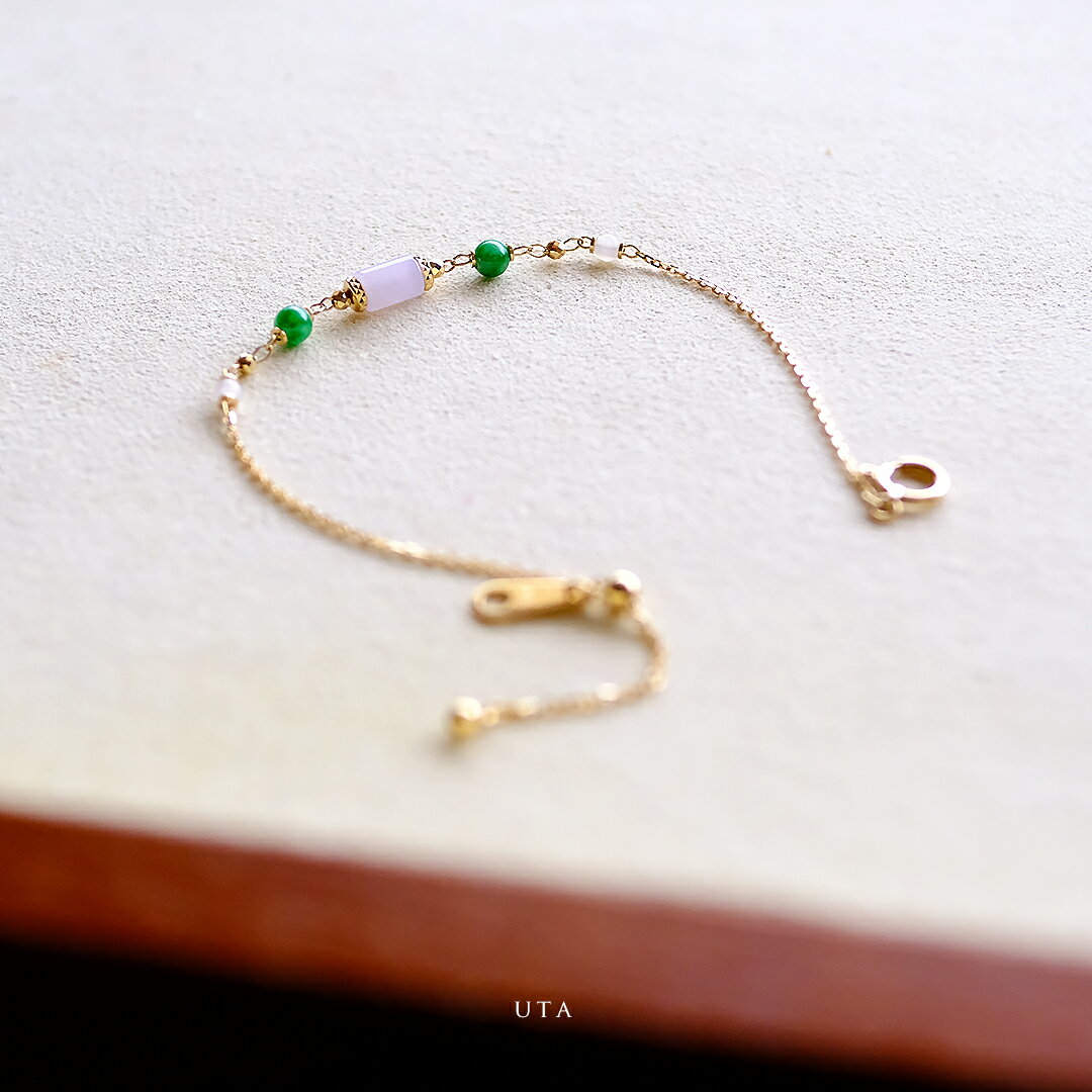 翡翠×K18YGブレスレット『UT...