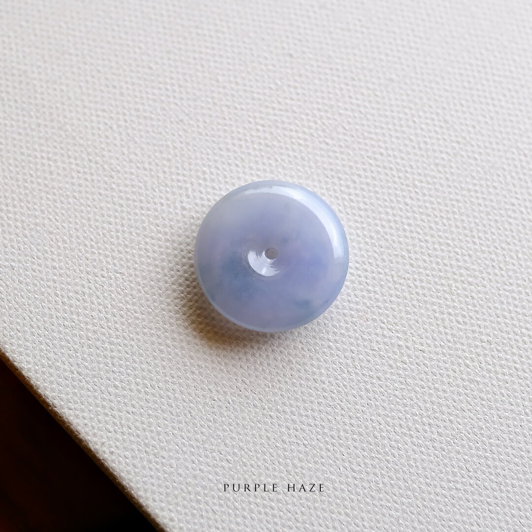 翡翠 (ヒスイ)玉璧 彫刻 ペンダントトップ 『PURPLE HAZE』ラベンダー翡翠 フープ ドーナツ 一点物 ミャンマー産天然ひすい ジェダイト 高品質 無着色 天然石 5月誕生石 希少 国石 ギフト プレゼント お守り 縁起物 ネックレス ジュエリー 【送料無料】
