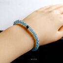 翡翠(ヒスイ) 丸玉ブレスレット『WATER』(グアテマラブルー&グリーン翡翠/内周15.5cm)一点物 無着色 上質 グアテマラ産天然ひすい ジェダイト 硬玉...