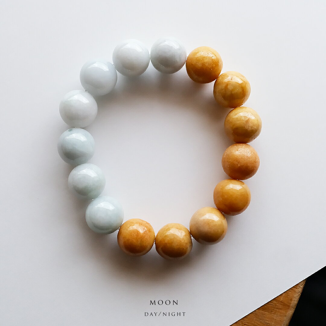 翡翠丸玉ブレスレット『MOON-D...
