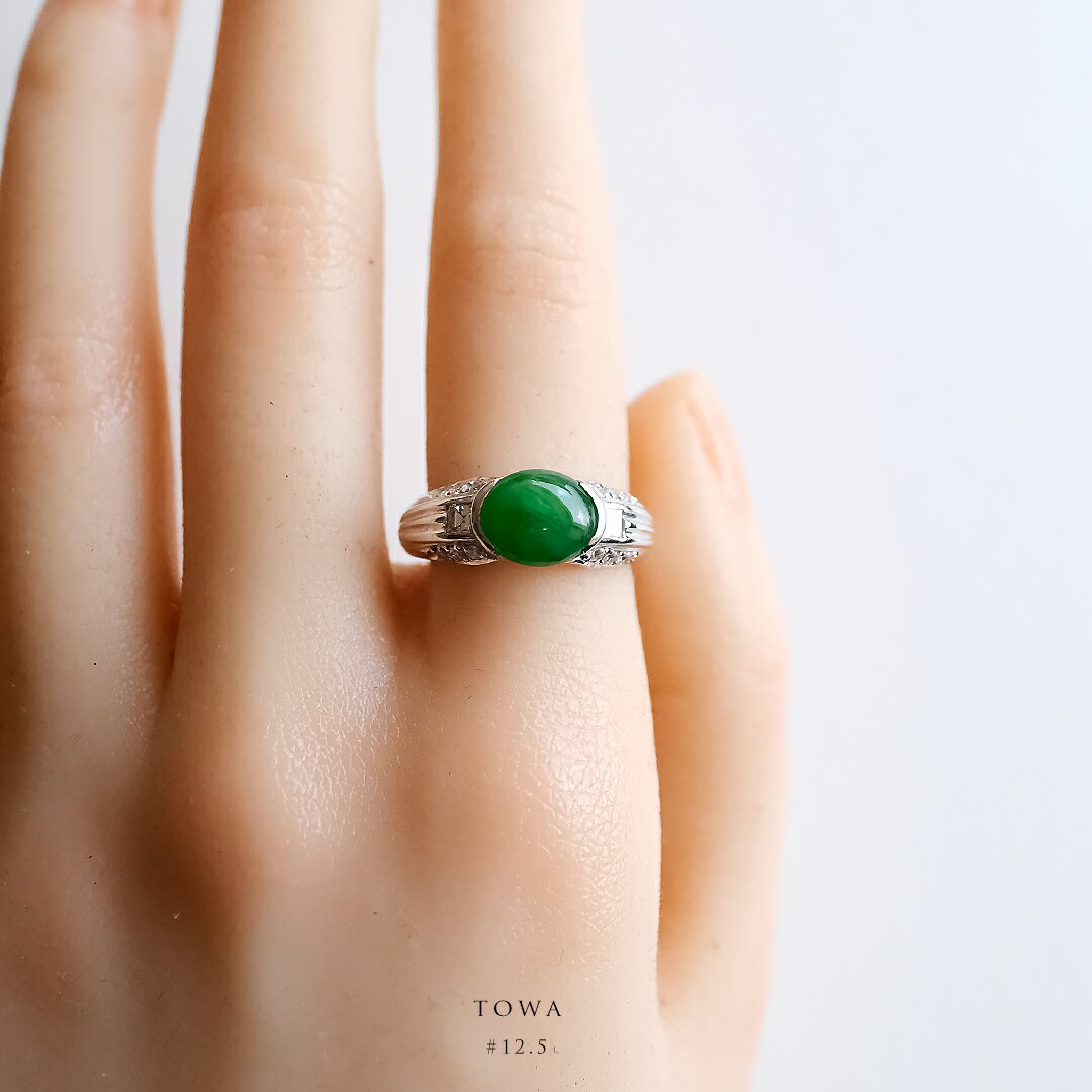 翡翠×Pt900リング『TOWA』...