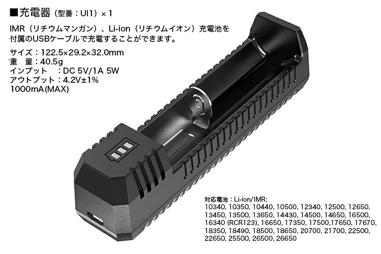 *こちらはクーポン対象外の商品です。NITECORE社純正 充電器&対応充電池セット 【18650リチウムイオン電池 / USB充電コード付き】通販格安セール情報 楽天 通販
