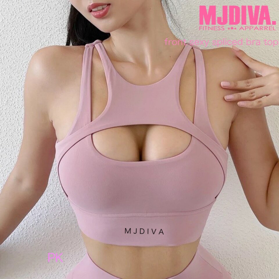 【送料無料】MJDIVA SexySplicedFrontワークアウトブラ2PK【即日配送！】筋トレ女子必見！超美尻 BOOTY美尻美脚レギンスSNSで話題 桃尻筋トレ女子 インスタ映え ビキニ FITNESSBIKINI コンテスト ZUMBA レスミルズ