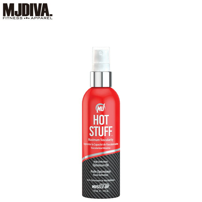 《MUSCLE UP◆HOT STUFF(4oz.)》 ProTan正規代理店MJDIVAが取り扱うコンテストに勝つためのアイテム！ IFBB PROもご用達。最後までキチンと仕上げてステージで最高のパフォーマンスを！ 【商品説明】 ステージ直前にパンプアップしていますか？ チューブやダンベル、自重トレーニングやプッシュアップ・・・ 身体（筋肉）をパンプアップさせて筋肉に張りを出し血管を浮き立たせますよね？ そのパンプアップをより効率良く！！ さらに細かい血管まで浮き立たせ、筋肉の張りや艶も出してくれるのがこのHOTSTUFFなのです！ 実際にアメリカIFBBPROのバックステージではほとんどの選手が使用しています。 せっかく筋トレや減量頑張ったのに、結果が出ない・・・勝てない・・・ もしくは最高のパフォーマンスでコンテストに挑みたい！ そんな貴方の最強の味方です！ ●高精細オプティマイザーオイル ・究極のシュレッダードルック作用が血管を浮き立たせます。 ・HotStuffハイデフィニションオプティマイザーオイルは、天然の緩衝液とVasculexの組み合わせで配合されています。 これは、皮膚の上層部全体での微小循環と刺激を促進するのに役立ちます。 ・バックステージで筋肉を暖かく保ち、長時間パンプアップ状態を維持します。 ・天然オイルが完璧な艶や輝きを保ちます。 【パーフェクトコンテストのための手順】 オンステージ直前にトップコートの上からシュシュっと身体に振ります。なじむように軽く伸ばし塗布します。 しばらくすると熱く感じられパンプアップ時にはより効果的な体に仕上がります。 サイズ：4.0オンス、118 mL 香り：シナモン 【注意事項】 ・オンステージ前に所望の部位に直接適用する。 ・顔につけないでください。使用後はすぐに手を洗ってください。 ・18歳未満の方にはお勧めできません。 ・外用のみ。目を合わせないようにする。目に入った場合は、直ちに水で洗い流してください。 ・皮膚刺激が生じた場合は使用を中止してください。この製品は、皮膚に発赤およびヒリヒリ感を引き起こします。 これらの効果は使用後に徐々に消えていきます。 ・小児の手の届かない場所に保管。 材料：C12-15アルキル安息香酸、サリチル酸メチル、Soine（大豆）油、Zea Mays（トウモロコシ）油、ニコチン酸メチル、Cinnamomum Zeylanicum（シナモン）葉油、Capsicum Annuumエキス。 原産国：USA ※パッケージやサイズは多少の誤差がありますので、ご了承ください。 ※WEB上と現物商品のカラーには若干の差がございます、ご了承ください。 ※本製品は海外生産の輸入品のため品質に若干のばらつきがありますので、あらかじめご了承ください。 《商品をご購入のお客様へ》 弊社は他のネットショップでも販売を行っております。在庫を共有しているためご注文のタイミングのより在庫がない場合がございます。 万が一ご注文頂いた商品の在庫がない場合は納品可能な商品のみ配送させて頂きますので、予めご了承下さいませ。 ※北海道・沖縄・離島のお客様へ：商品発送の際、オイル・スプレー等はX線でまれにひっかかる場合がございます。 その場合航空便から船便へ切り替わるのでお荷物のお届けが遅れる場合がございます。MJDIVAはフィットネス界のカリスマ☆MANA☆designのフィットネスアパレルブランドです。 阪急百貨店、三越など有名百貨店をはじめスポーツクラブなどでも販売しています。 トレーニング、ダンスやフィットネスライフを楽しくするアイテムを提供します★ 衣装 ヒップホップ ダンス衣装 ダンスウェア ダンスウエア フィットネスウエア フィットネスウェア ヨガウエア ヨガウェア エアロビクス エクササイズ エアロ ズンバ リトモス トレーニングウェア スポーツウェア HIPHOP インストラクター イントラ ヨガ コアリズム ストレッチ ジムウェア ダンス クロスフィット CROSSFIT ベストボディ BESTBOD