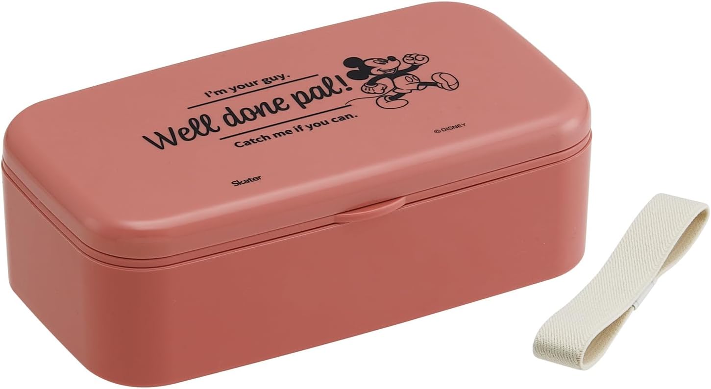 Rakuten - ミッキーマウス 弁当箱 600ml 箸付き ランチボックス 日本製 大人 子供 食洗機対応 1段 お弁当箱 スケーター 男の子 女の子 ディズニー PLB6HB