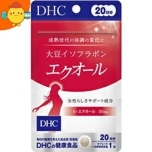 ゆうパケット送料無料 5袋 DHC 20日分(20粒)大豆イソフラボンエクオール サプリメント