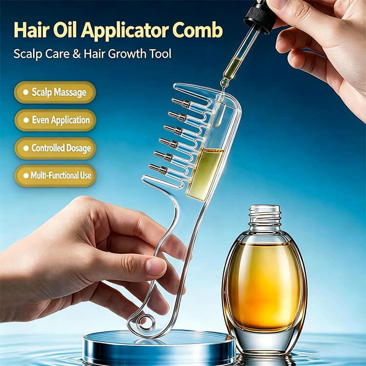 コーム 頭皮マッサージブラシ 頭皮ケア導液コーム スカルプアプリケーター ヘアケア 育毛液塗布コーム スカルプブラシ ヘアオイル mjshop-21-10013165 MJShop楽天市場店 サンプル画像2