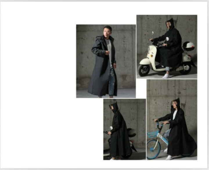 通学 自転車 雨具 レインコート メンズ ロング丈 リュック対応 レディース 男女兼用レインコート ブラック レインウェア おしゃれ 防水 人気