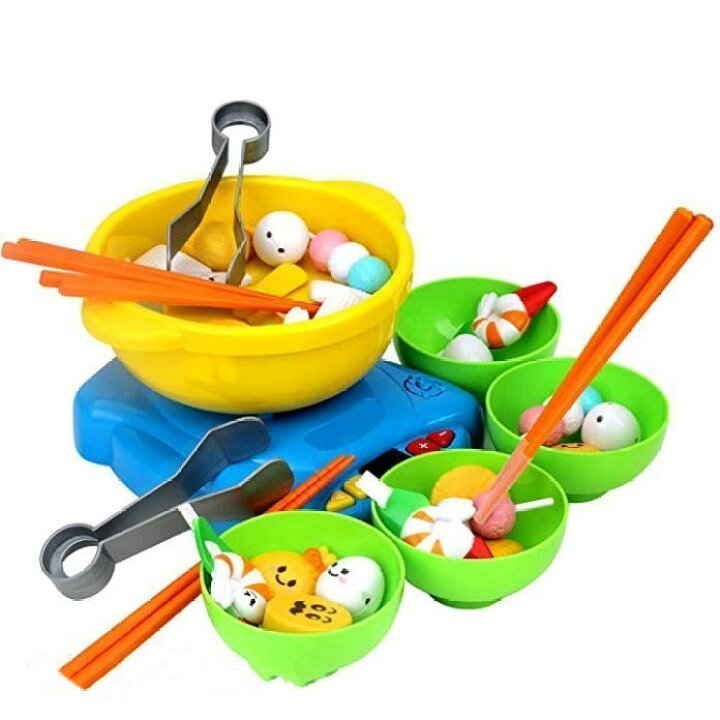 火鍋 箸のマナー おもちゃ 36点セット 食器 ままごと遊び 食材 知育玩具 男の子 女の子