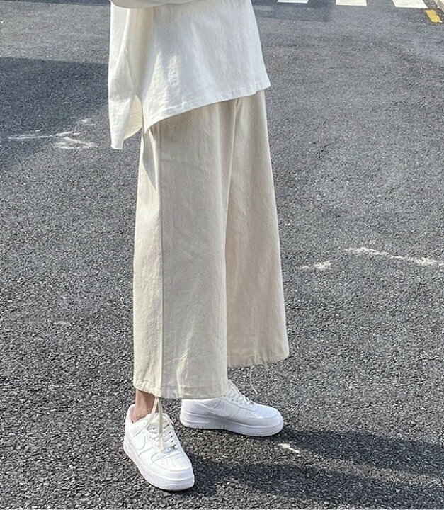 ガウチョパンツ ワイドパンツ メンズ ボトムス サルエルパンツ テーパード 運動着 ...
