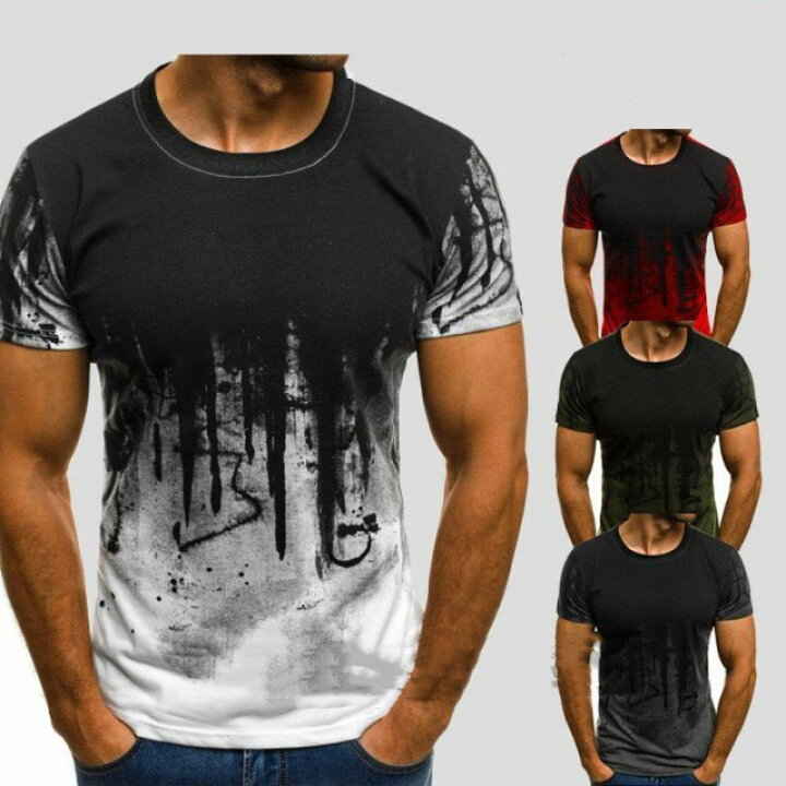 Rakuten - メンズ 迷彩 Tシャツ 夏 ロンT Tシャツ Vネック ロングTシャツ カジュアル トップス Tシャツ カジュアルシャツ 4色