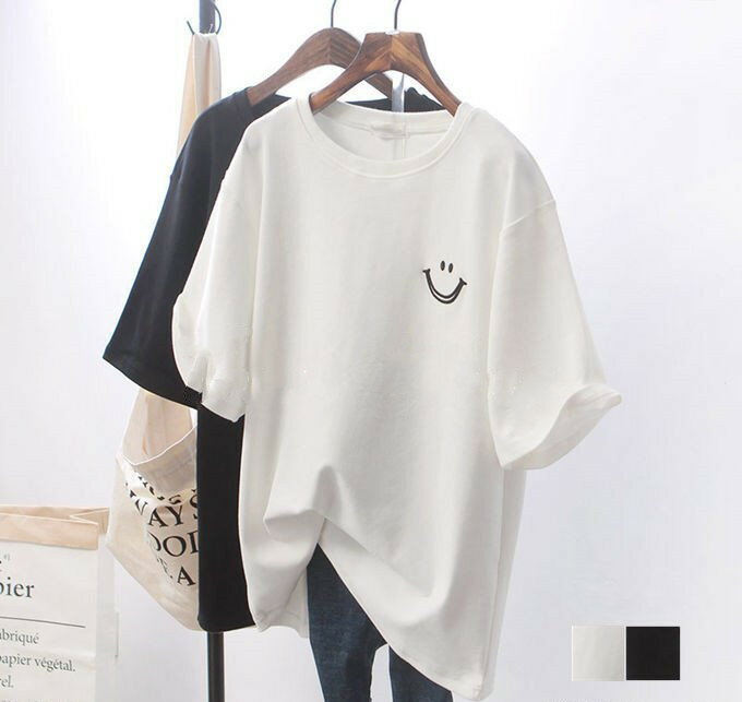 半袖Tシャツ レディース Tシャツ 半袖 丸首 プリント 無地 ゆったり トップス シンプル ゆるT カジュアル 通学 韓国ファッション 夏物 新作