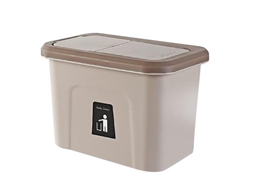 壁掛けゴミ箱 アイデア 商品 蓋付き 蓋つき ゴミ箱 キッチン ぶら下げ 三角コーナー ごみ箱 生ごみ クリスマス 9L [2]