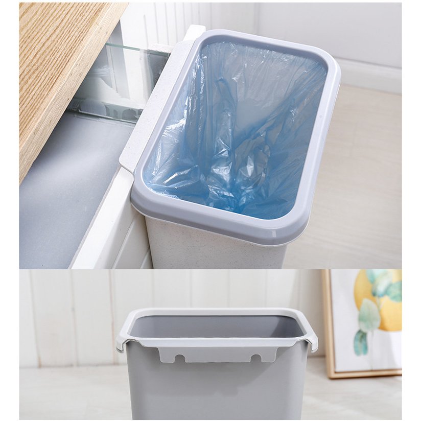 壁掛けゴミ箱 アイデア 商品 蓋付き 蓋つき ゴミ箱 キッチン ぶら下げ 三角コーナー ごみ箱 生ごみ クリスマス 9L [3]