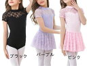 キッズ バレエ用品 子供用 ガールズ バレエ スカート付 フリルタンク ヴィンテージカラー 半袖 バレエ 2点セット ジュニア セットアップ
