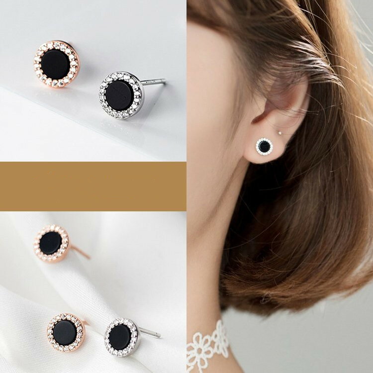 ピアス レディース プラチナ仕上げ 18金仕上げ ピンクゴールド シルバー925 シルバーピアス SV925 ダイヤモンドCZ デコール 小さめ ペア 20代 30代 40代