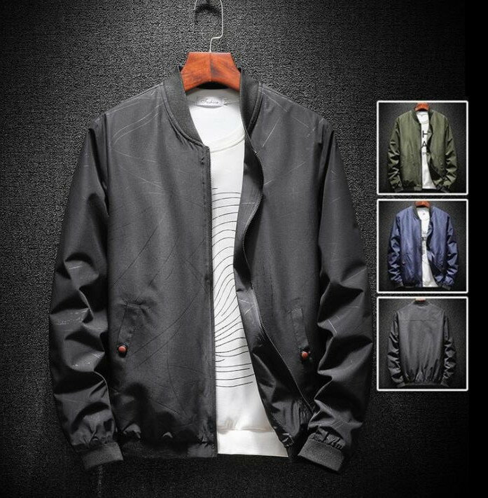 Military Jacket - ブルゾン メンズ ミリタリージャケット スタジャン ジャケット ウィンドブレーカー 薄手 防風 防水 カジュアル 秋服