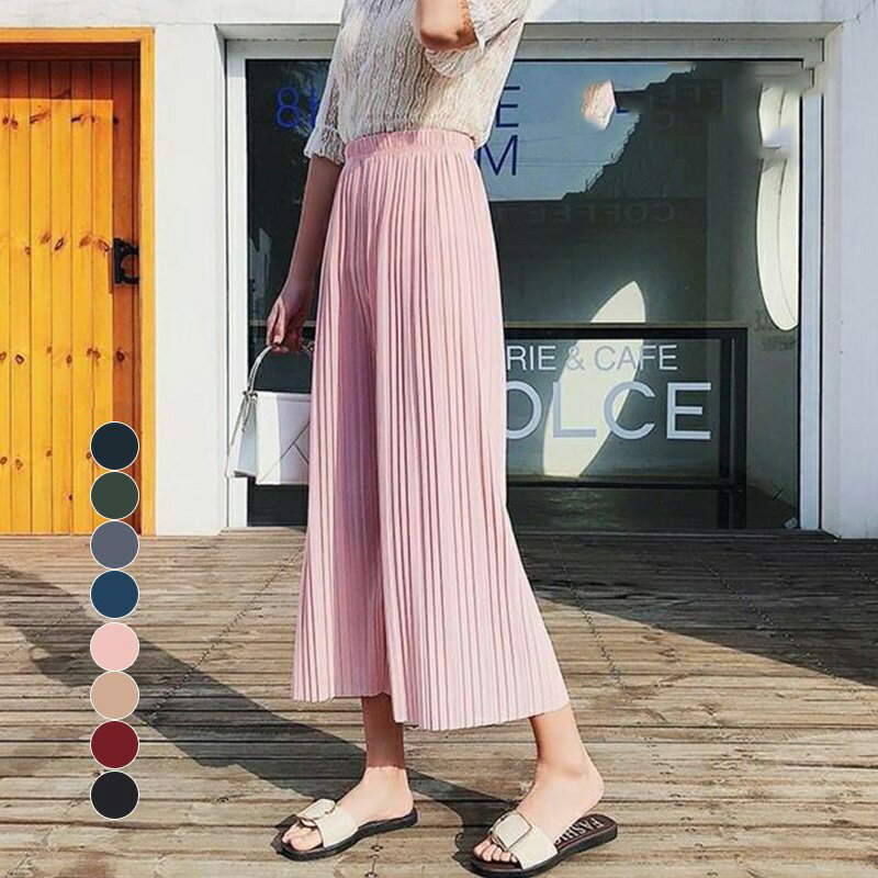 パンツ 夏 フリーサイズ ボトムス レディース ウエストゴム ワイドパンツ おしゃれ...
