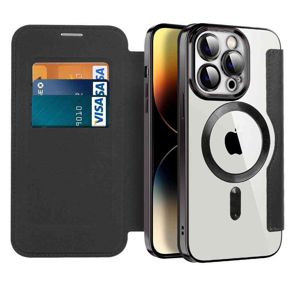 送料無料 Magsafe対応 iPhone14pro ケース iphone14 手帳型 iPhone14pro promax 手帳ケース iPhone13 iPhone12 スマホケース ワイヤレス充電 iPhoneケース 薄型 軽量 カード収納