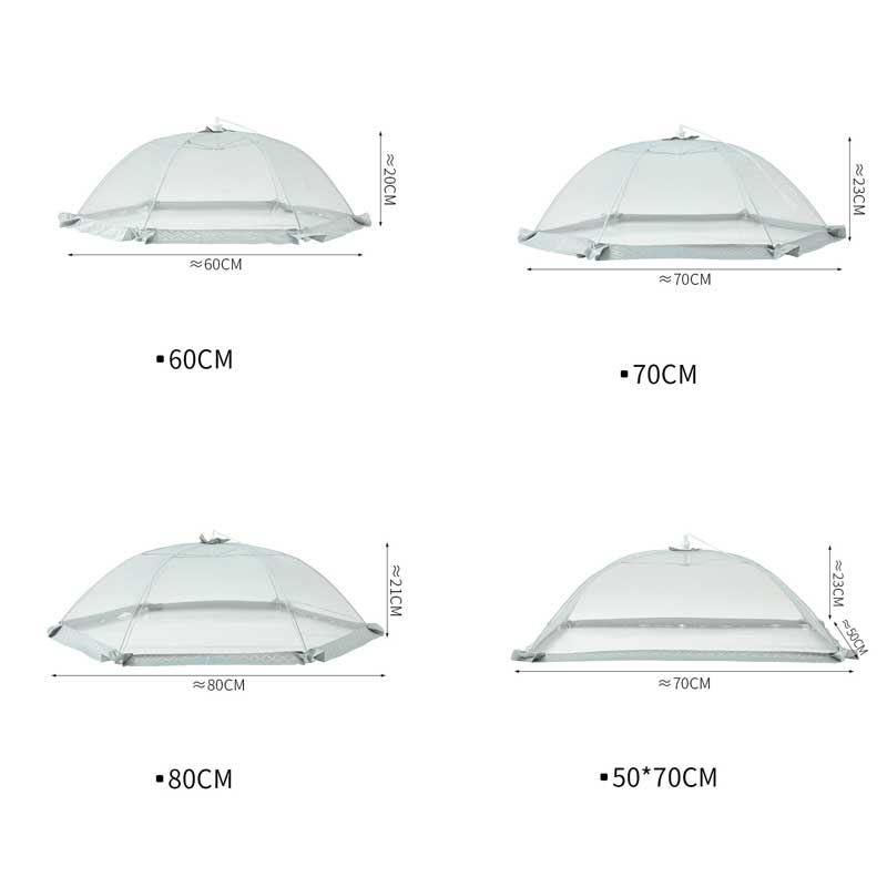 フードカバー キッチン用品 食卓用カバー 通気性 軽量 折り畳み式 メッシュ状 虫よけ 埃よけ 収納便利 食卓蚊帳 食品カバー 再利用可能 洗える