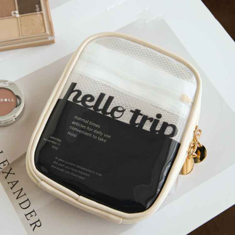 コスメ 化粧ポーチ トラベルポーチ 化粧ポーチ 大容量 ファスナー コスメポーチ メイクポーチ マチ 収納 整理 レディース ポケット クリアケース多機能 小物入れ ぬいポーチ 透明 サウナ 韓国 小さめ おしゃれ かわいい ブラウン ピンク ブラック 2