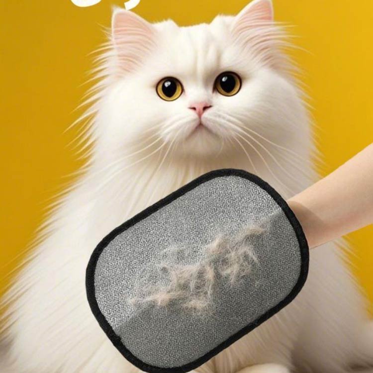 ペット らくらくブラシ 2枚セット 抜け毛グローブ 猫 ペット用 ペットブラシ マッ...