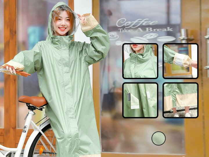 レインウェア レインコート 雨具 合羽 男女兼用 ロング丈レインウェア レディス メンズ 20代~40代 レインポンチョ 防水 おしゃれ バイク 自転車 通勤通学 梅雨