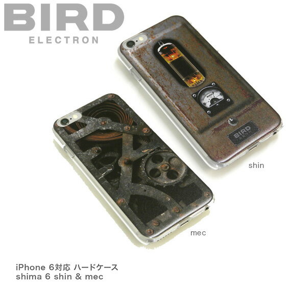 【P10倍 8/1 23:59まで】《ネコポス対応商品》 BIRD ELECTRON shima 6 for iPhone 6 錆プリントシリーズ[売れ筋]【あす楽対応】