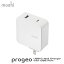 【ポイント10倍】USB-C充電器 任天堂スイッチ対応 moshi ProGeo USB-C Wall Charger with USB Port 42W White 海外旅行用交換式プラグ対応（専用品別売） Nintendo Switch iPhone iPad あす楽対応