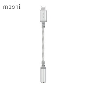 ڥݥ10ܡmoshi Integra Headphone Jack Adapter Silver إåɥۥ󥸥åץ Lightning ͥ 3.5mmƥ쥪ߥ˥å Ѵ iPhone б ͥݥб