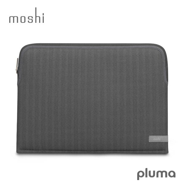 【ポイント10倍】モシ プルマ ラップトップスリーブ ケース moshi Pluma for MacBook Pro 13 Late 2016 / Mid 2017 2018 2019 2020 ヘリンボーン グレー 防水コーティング 【あす楽対応】