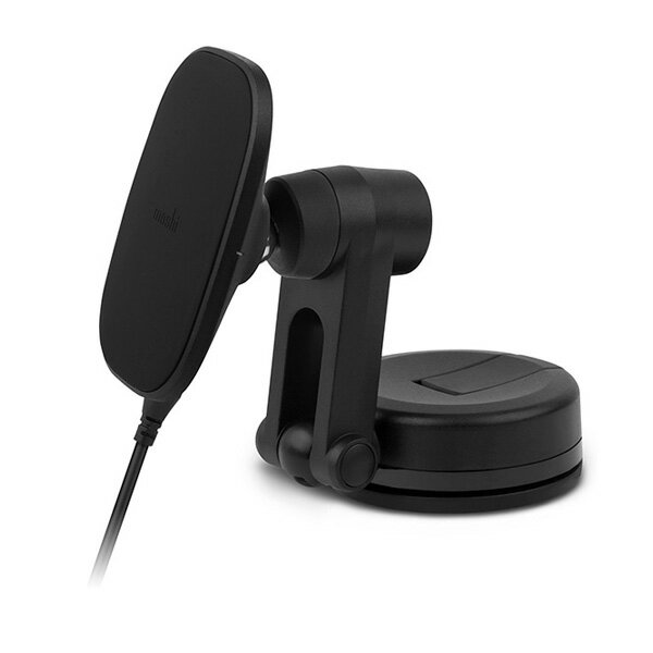 【ポイント10倍】ワイヤレス充電対応 マグネット式 カーマウント moshi SnapTo Universal Car Mount with Wireless Charging Black クリアランスセール