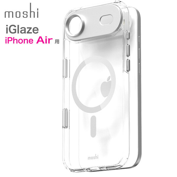 乐天商城 - iPhone Air 用ハイブリッドクリアケース moshi iGlaze for iPhone Air (Luna Silver) MagSafe対応 [99M2251022] 父の日