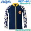 AQA(エーキューエー) シーラックス ジップタイプジュニア UV ラッシュガード 長袖