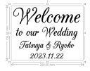 EH[XebJ[ Wedding EFfBO Welcome to our wedding SSTCY  EFJ{[h EGfBOJ[h p KX  DIY Zt wall sticker k AN  tHg z  CX^f V[  O