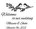 EH[XebJ[ EFfBO EFJo[h Welcome to our wedding  EFfBO EFJ{[h J[h p KX  wall sticker k  CX^f bird reception  DIY Zt AN  tHg z V[  O