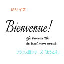 新商品 ウォールステッカー フランス語 Bienvenue2 Welcomeシリーズ Mサイズ 仏語 アルファベット トイレ ガラス 窓 wall sticker 壁デコ 北欧 はがせるウォールステッカー モノトーン おしゃれ ようこそ メール便 送料無料 シール restaurant