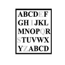 ウォールステッカー 英字 アルファベット・ステッカー alphabet 壁紙 トイレ 木 北欧 English toilet wall sticker フレーム...