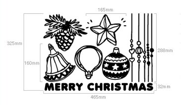 ウォールステッカー クリスマス ウォールステッカー 北欧 ウォールステッカー 窓 【ゆうパック送料無料】 クリスマスウォールステッカー 【オーナメントB】 デコレーション 北欧 窓 ガラス クリスマスツリー ウィンドウステッカー