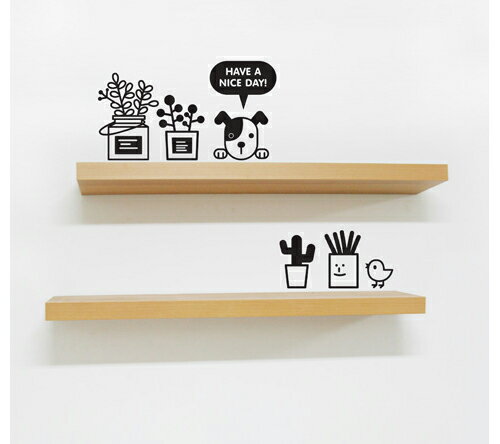 륹ƥå ʥǥ Nice day ̲ ɻ ȥ ͵  å  ե  ʸ ᡼ ̵ wall sticker home dog kitchen cafe coffee