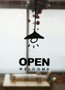 ウォールステッカー ライトA open welcome light A 転写式 インテリア レストラン カフェ キッチン ゆうパック送料無料