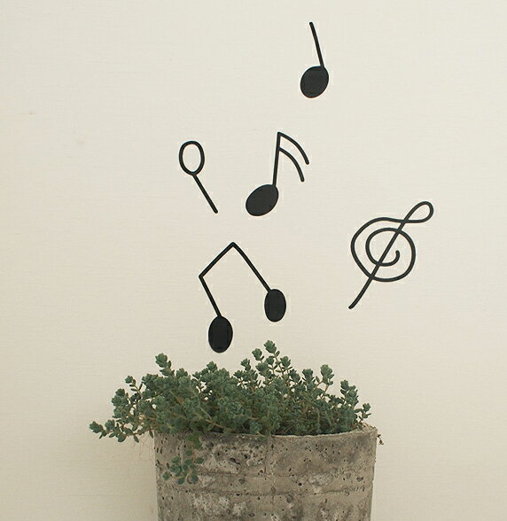 ウォールステッカー 音符 音楽 楽譜 ピアノ ピアノ教室 ウィンドウステッカー 窓 転写式 home おしゃれ..