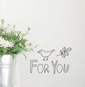 EH[XebJ[  FOR YOU tH[[ p EBhEXebJ[  KX X JtF ]ʎ Xg z[  k [  wall sticker shop V[ bird Ƃ